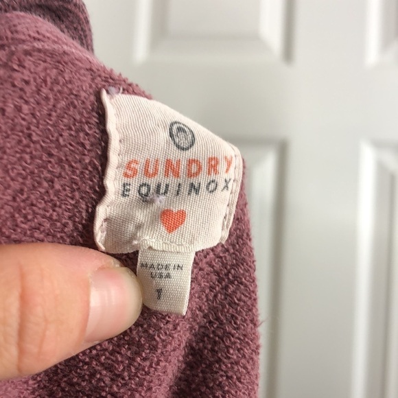 Sundry Equinox Pullover Pink Braid Lightweight 1 S - Picture 5 of 6